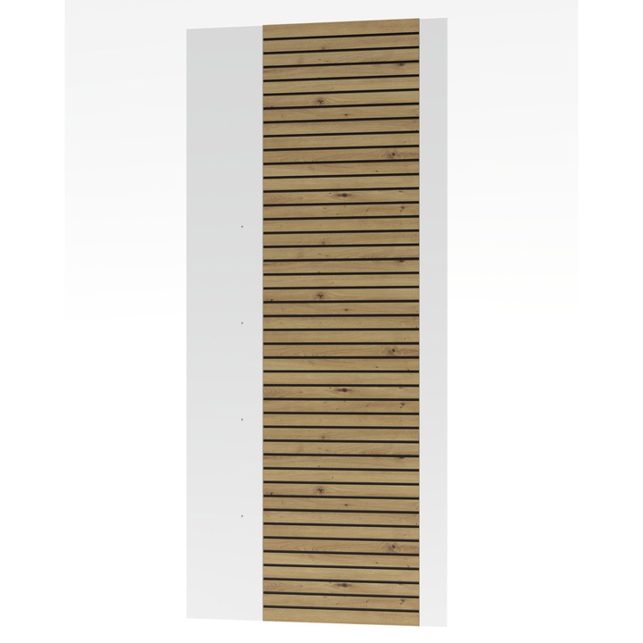 Nástenný panel FRESNO matná biela/dub artisan, výška 186 cm 1