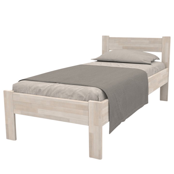 Posteľ FRIDA I buk/biela, 100x200 cm 1