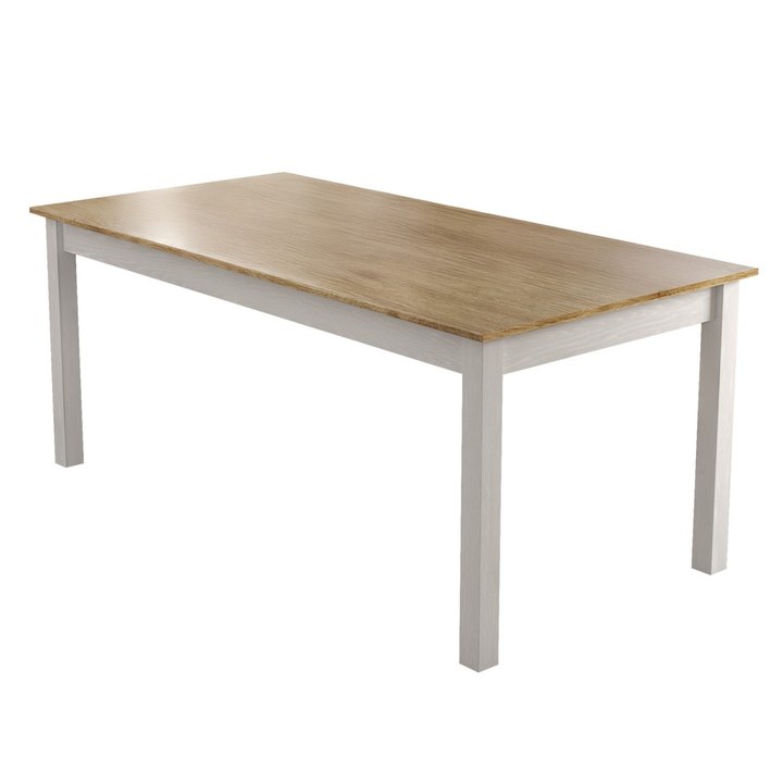 Jedálenský stôl FRN prírodná/biela 1