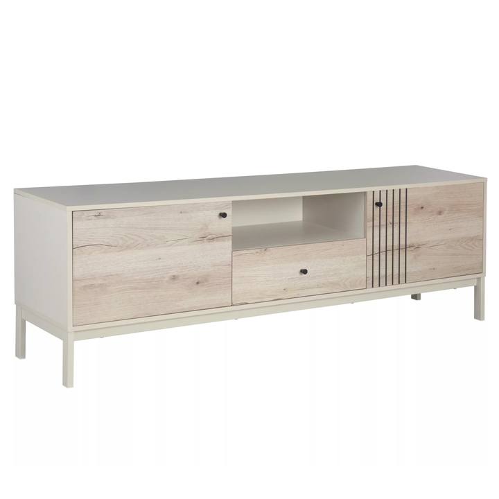 TV stolík FRUST 10 biela/dub alpský 1