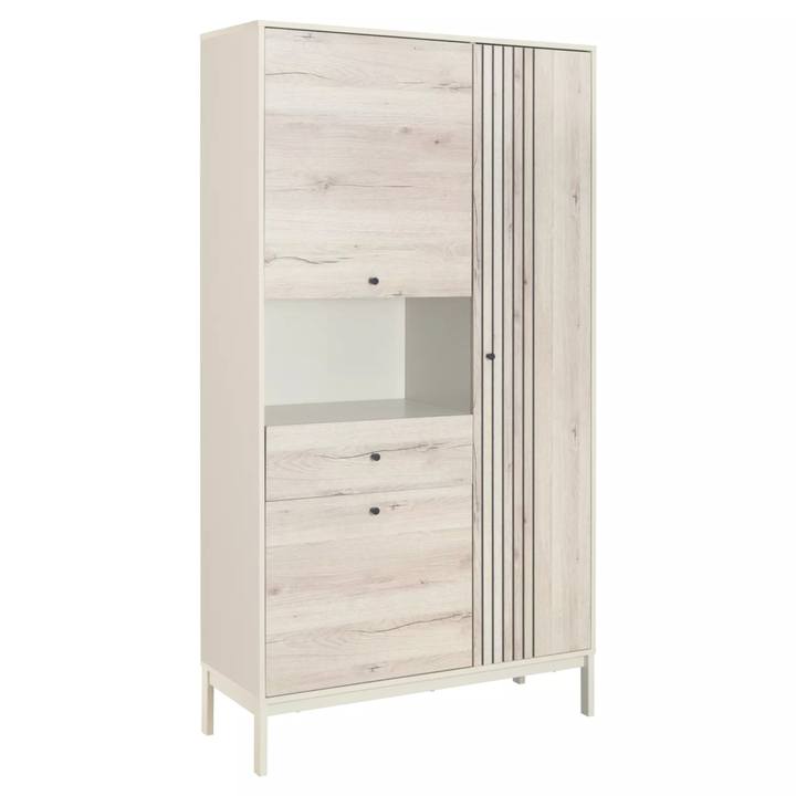 Regál FRUST 12 biela/dub alpský 1