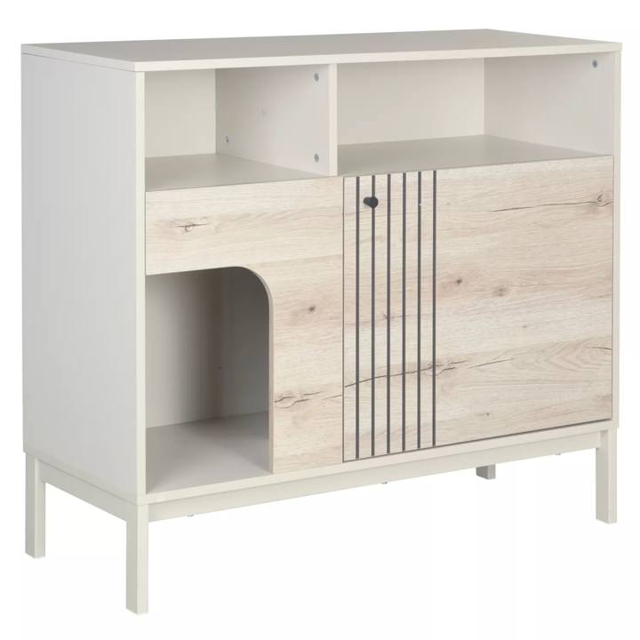 Komoda FRUST 8 biela/dub alpský 1