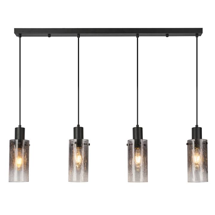 Závesné svietidlo FUMEA 2 čierna/dymové sklo 1