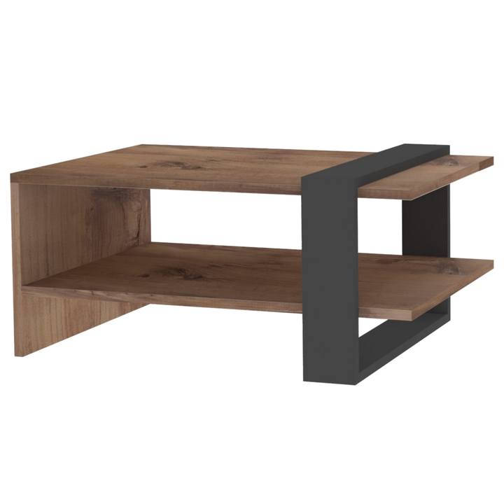 Konferenčný stolík FUNDA prírodná/antracitová 1