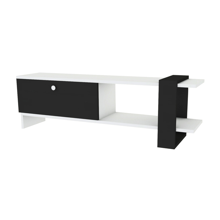 TV komoda FUNDA antracitová/biela 1
