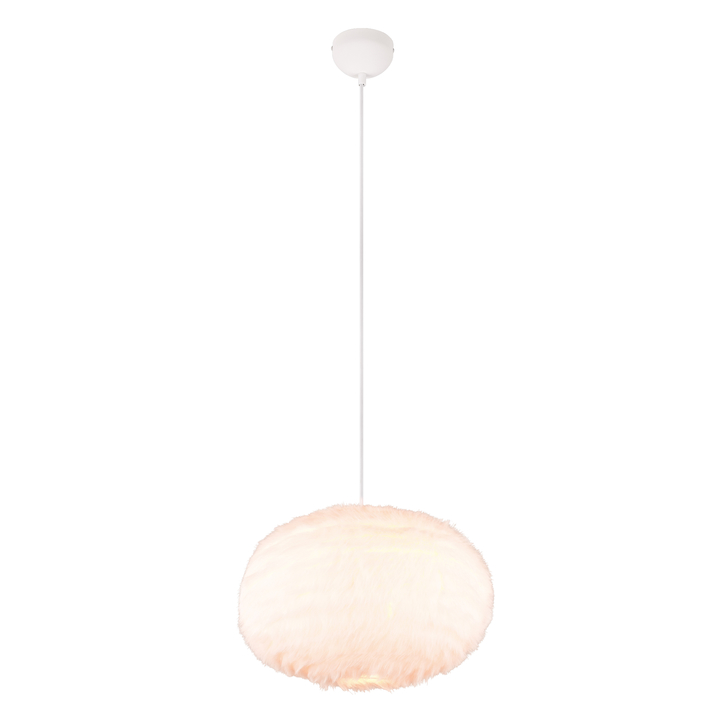 Závesné svietidlo FURRY biela, hĺbka 50 cm 1