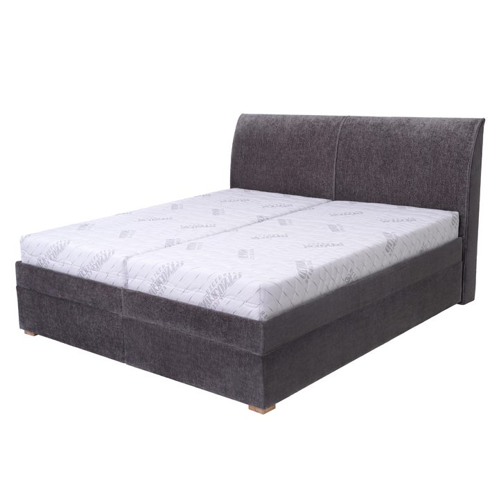 Posteľ GALA sivá, 160x200 cm, bez matraca 1