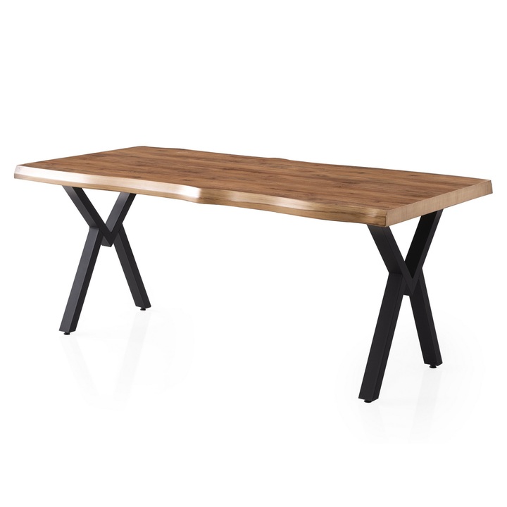 Jedálenský stôl GALA orech/čierna 1