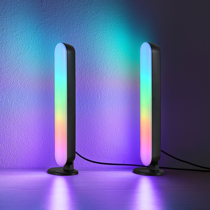 Sada 2ks LED RGB lámp GAME čierna 1