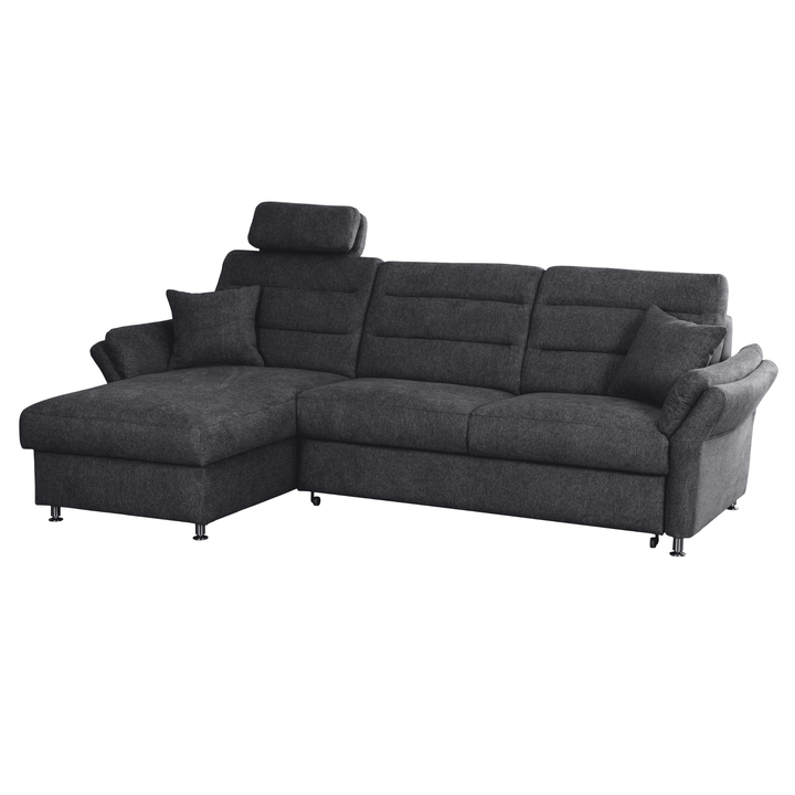 Sedacia súprava GAVORA ľavá, tmavosivá 1