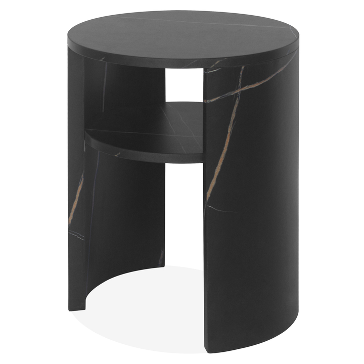 Prístavný stolík GAYA čierny mramor 1