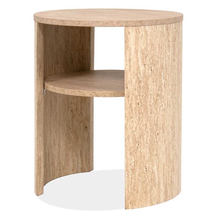 Prístavný stolík GAYA travertín 1