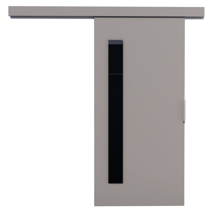 Posuvné dvere GELA 106 sivá/čierna, 106x205 cm 1