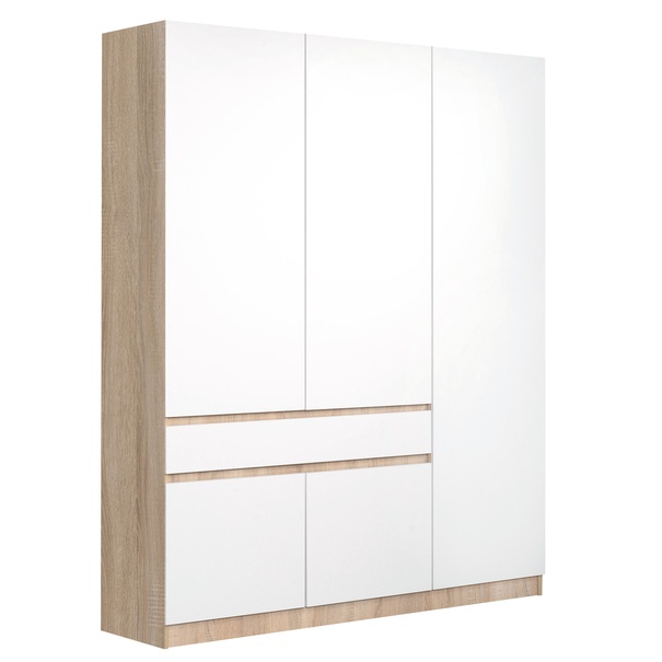 Šatníková skriňa GEN 2 biela/dub sonoma 1