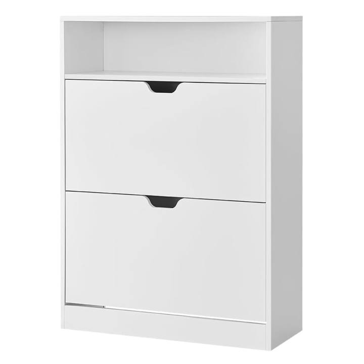 Skrinka na topánky GLANCE 3 biela 1