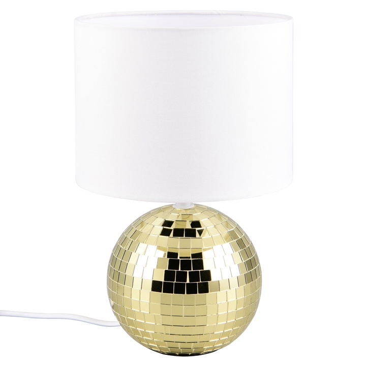 Stolná lampa GLITZA biela/zlatá 1