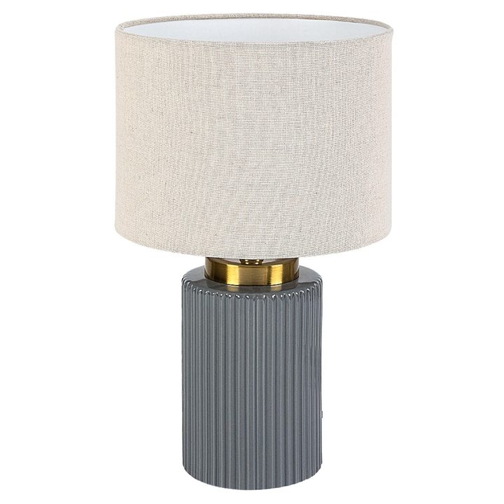 Stolná lampa GLOVY sivá/biela 1