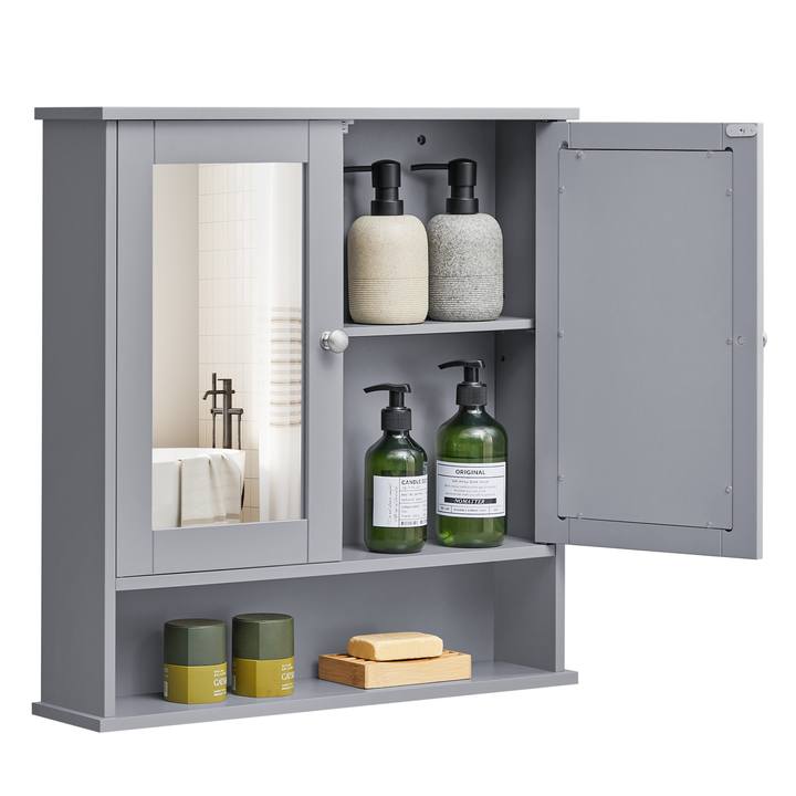 Zrkadlová skrinka GORDES 21 sivá 1