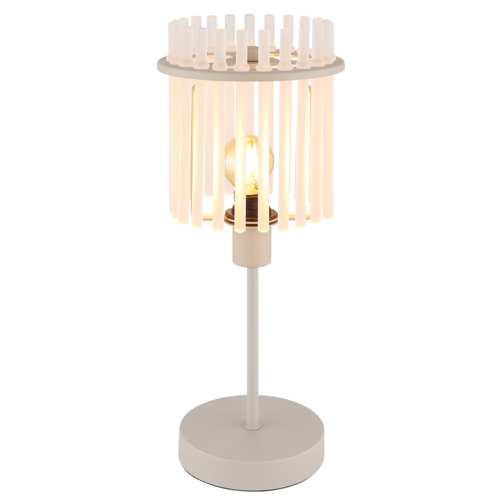 Stolná lampa GORLEY piesková/priehľadná 1