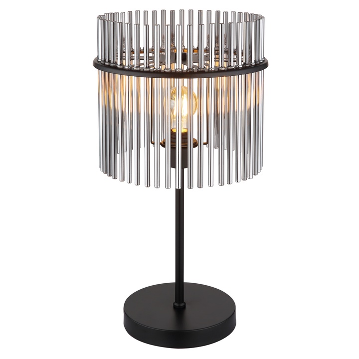 Stolná lampa GORLEY čierna/sivá 1