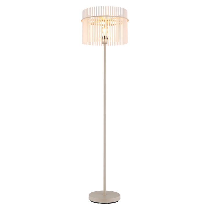 Stojacia lampa GORLEY piesková/priehľadná 1
