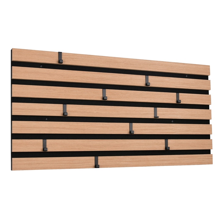 Predsieňový panel GRACE dub artisan/čierna, šírka 80 cm 1