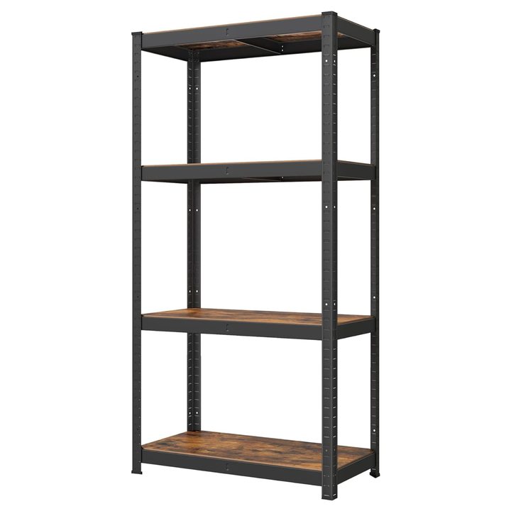Skladovací regál GRADE 6 čierna/rustikálna hnedá 1