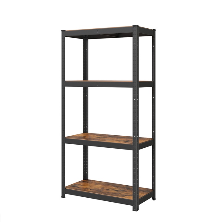Skladovací regál GRADE IV hnedá/čierna 1