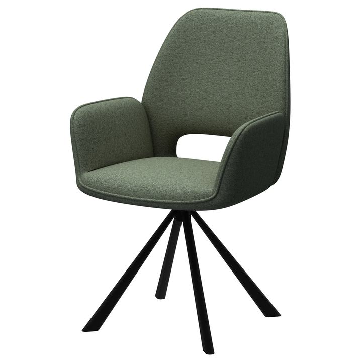 Jedálenská stolička GRAHAM zelená/čierna 1