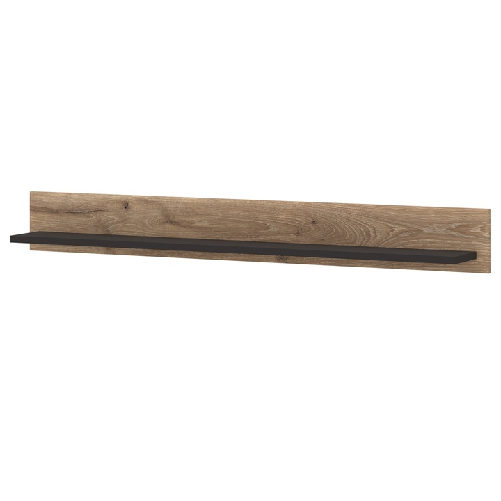 Nástenná polica GRANO šírka 157 cm, dub viking/sivá 1