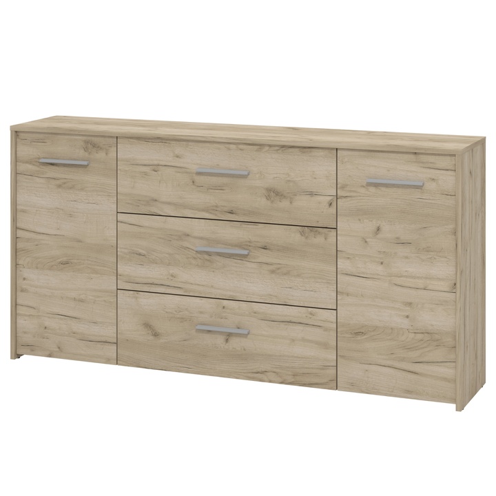 Komoda GREGORIA 4 dub sivý 1