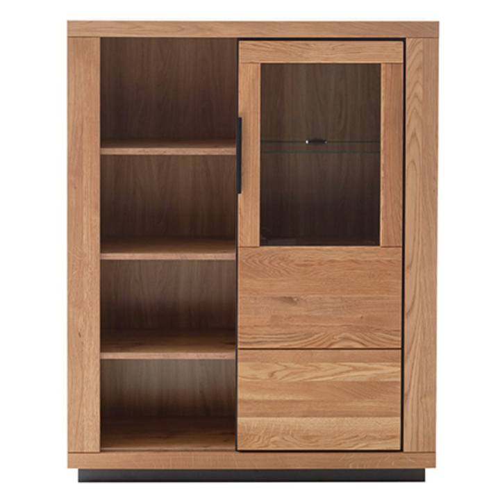 Skrinka GRENO II divoký dub/čierna 1