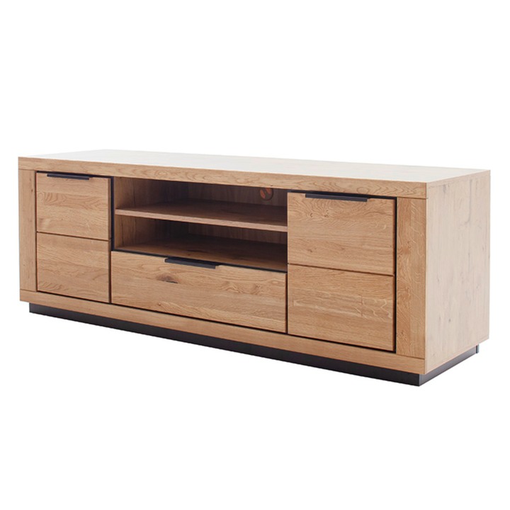 TV stolík GRENO III divoký dub/čierna 1