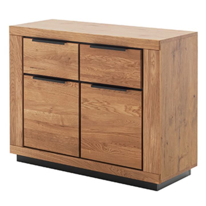 Komoda GRENO IV divoký dub/čierna 1