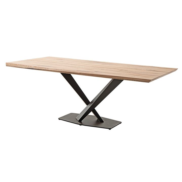 Jedálenský stôl GRENOBLE dub/čierna, šírka stola 160 cm 1