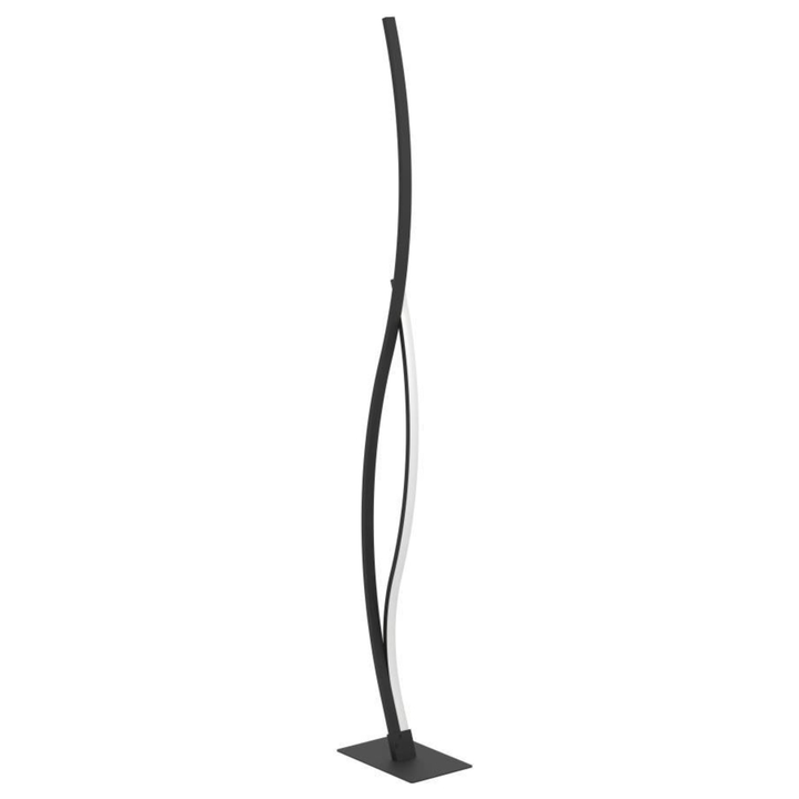 Stojacia LED lampa GRISOLIA čierna/biela 1