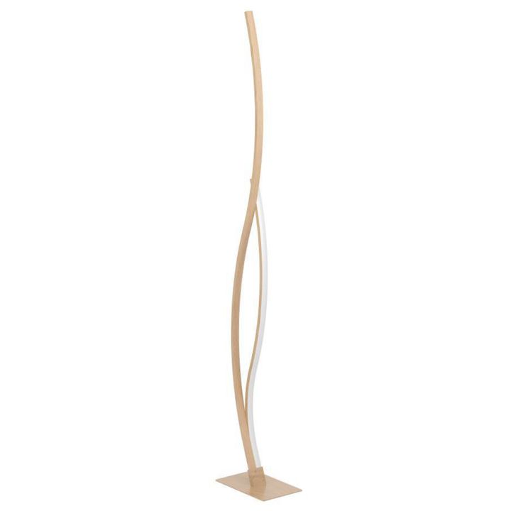 Stojacia LED lampa GRISOLIA prírodná/biela 1