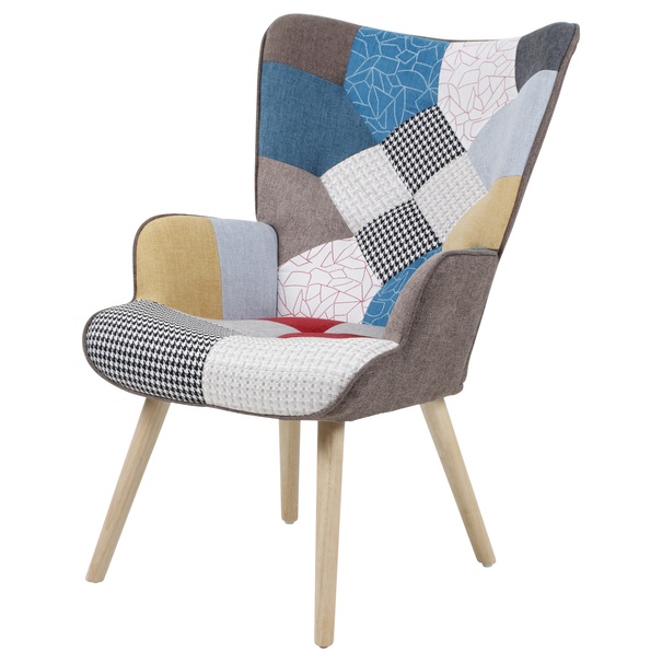 Kreslo GUNNAR 1 patchwork 1