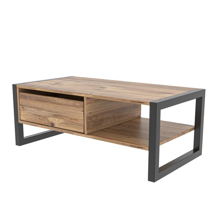 Konferenčný stolík HALDIZEN čierna/borovica 1