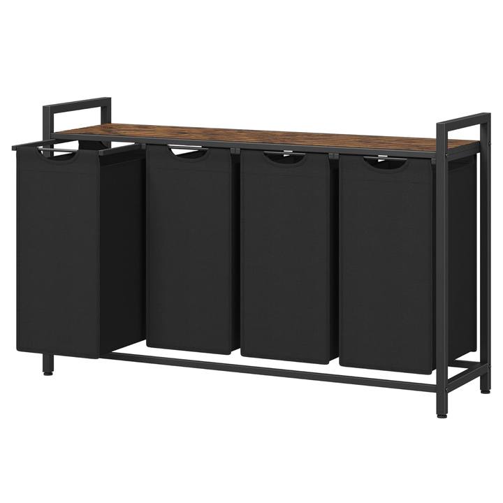 Kôš na bielizeň  HAMPER 8 čierna/hnedá 1