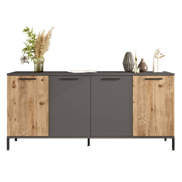 Komoda HANAH borovica atlantic/antracitová 1