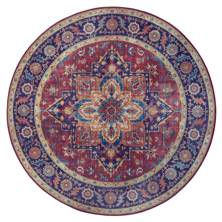 Koberec HANSE HOME ASMAR 104000, slivková červená, priemer 160 cm 1
