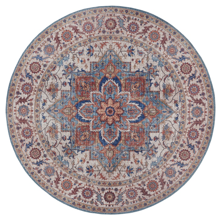 Koberec HANSE HOME ASMAR 104002, tyrkysová, priemer 160 cm 1