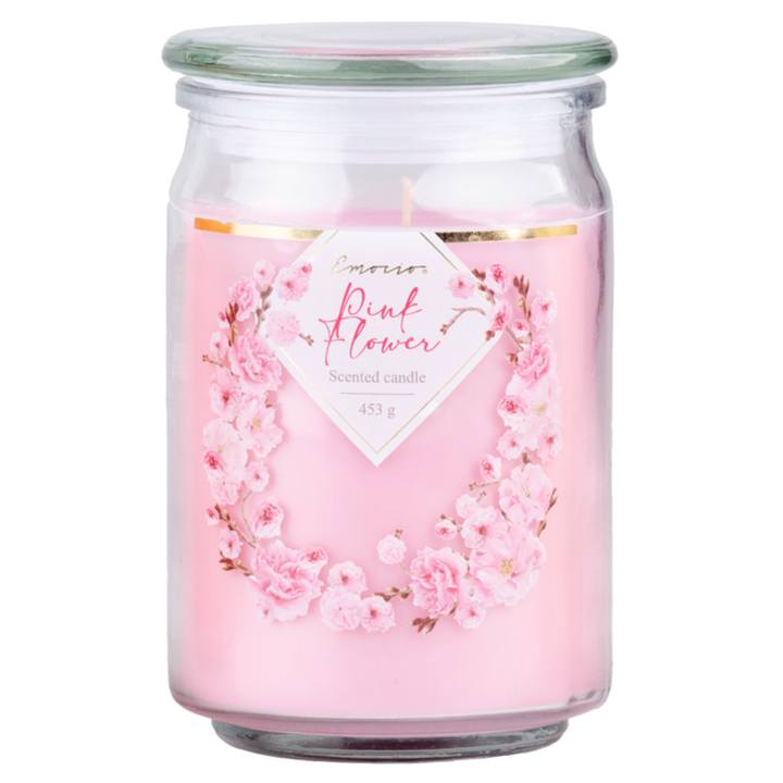 Vonná sviečka s viečkom HAYES pink flower, 453 g 1