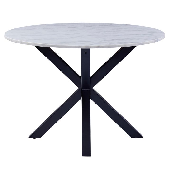 Jedálenský stôl HEAVEN 110 biela/čierna 1