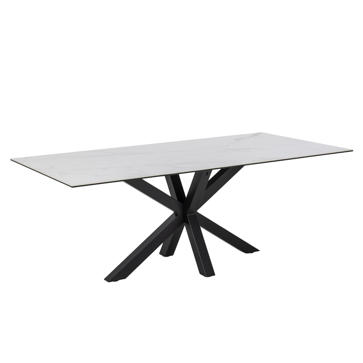 Jedálenský stôl HEAVEN 200 biela/čierna 1