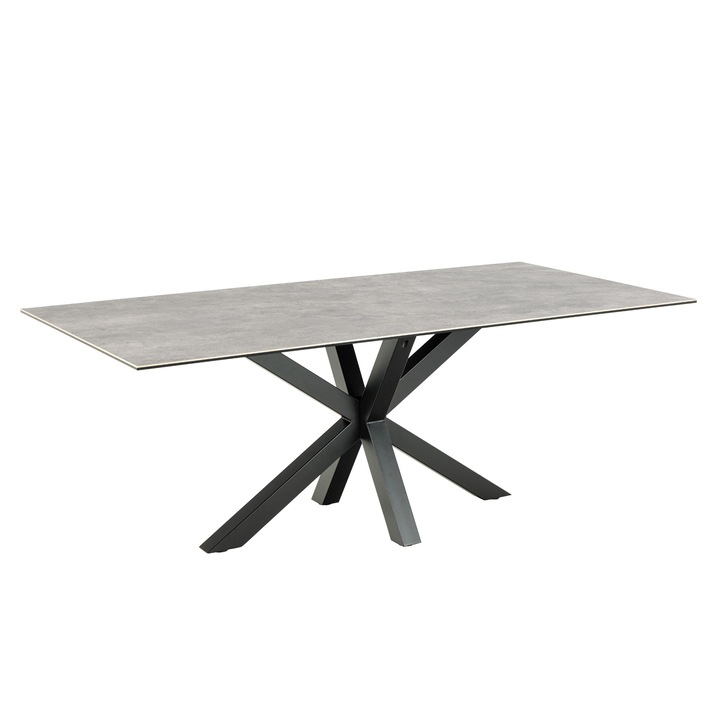 Jedálenský stôl HEAVEN 200 sivá/čierna 1