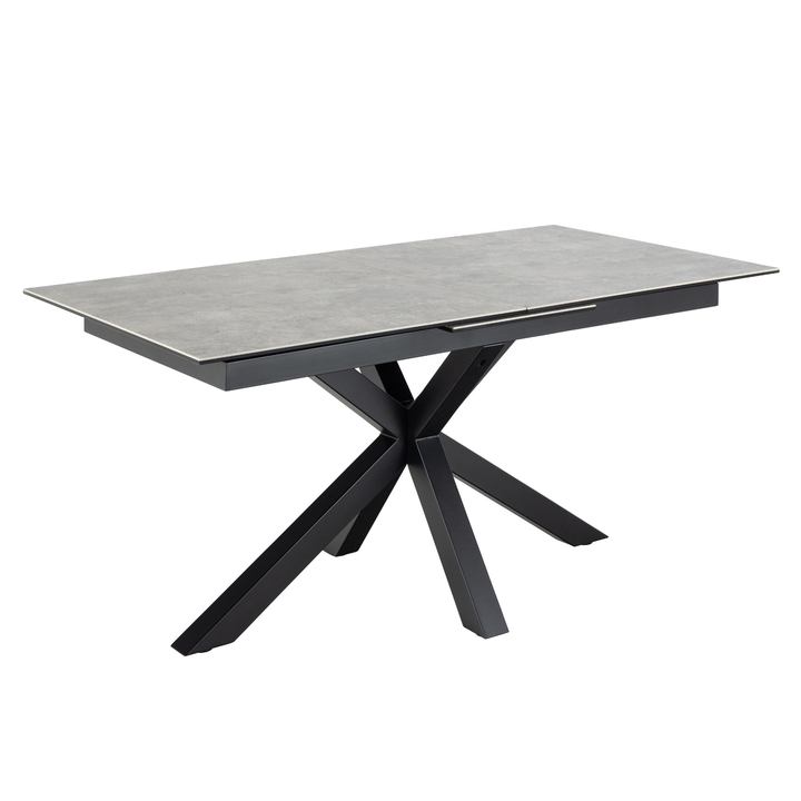Jedálenský stôl HEAVEN 210 sivá/čierna 1