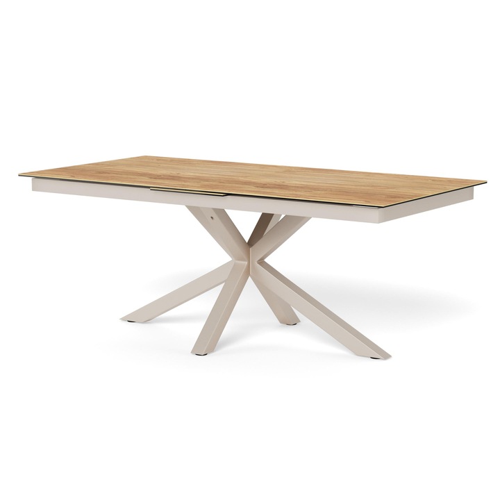 Jedálenský stôl HEAVEN I prírodná/sivá 1