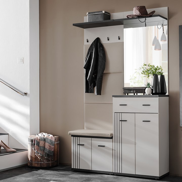 Predsieňová zostava HEGU 2 kašmírová/čierna 1